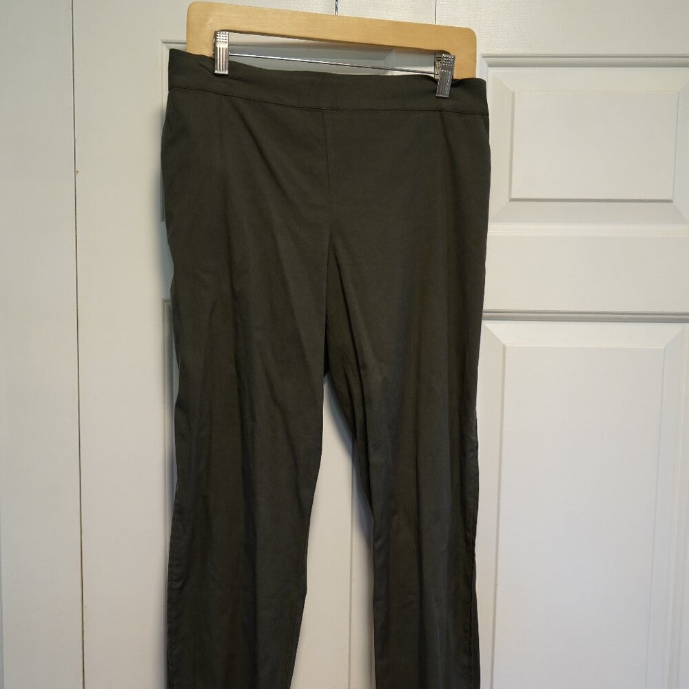 Ecru Size M Olive Green Stretch Top Pants